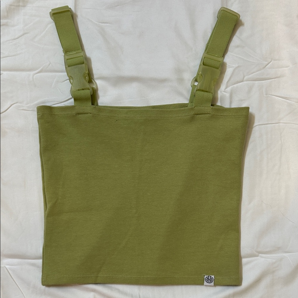 Green Strap Tank Top